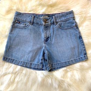 Y2K Tommy Hilfiger Light Wash Denim Shorts